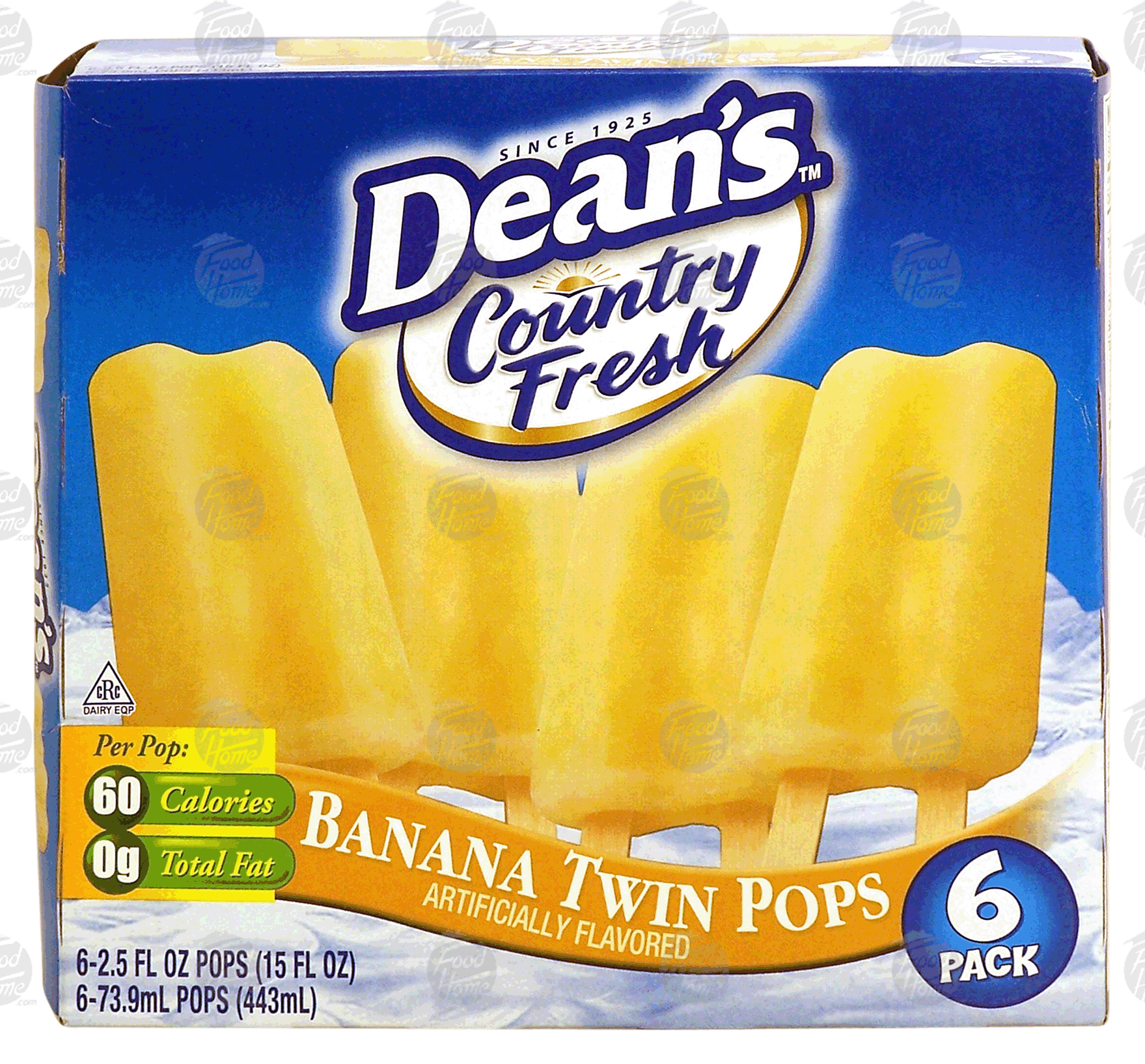 Dean's Country Fresh banana twin pops, 6 pack Full-Size Picture